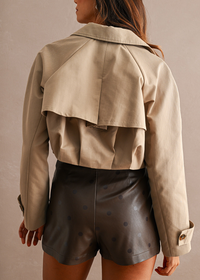 Hunter Polka Dot Mini Skirt - Brown
