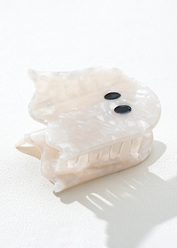 Small Ghost Claw Clip - Pearl