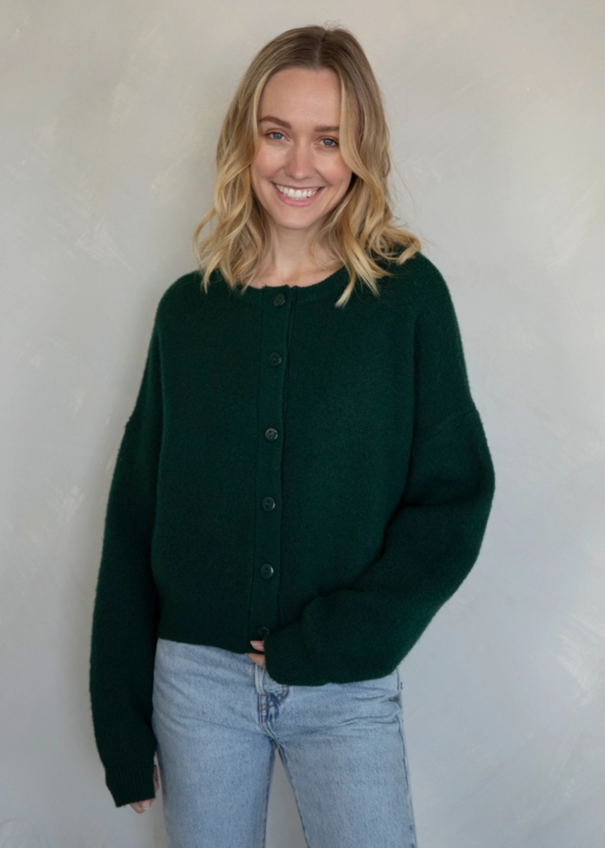 Alyssa Cardigan - Forest Green