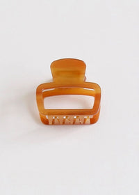 Square Claw Clip - Amber