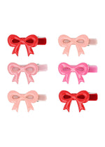 Valentine's Bow Hair Clips