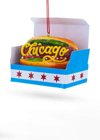 Classic Chicago Hot Dog Ornament