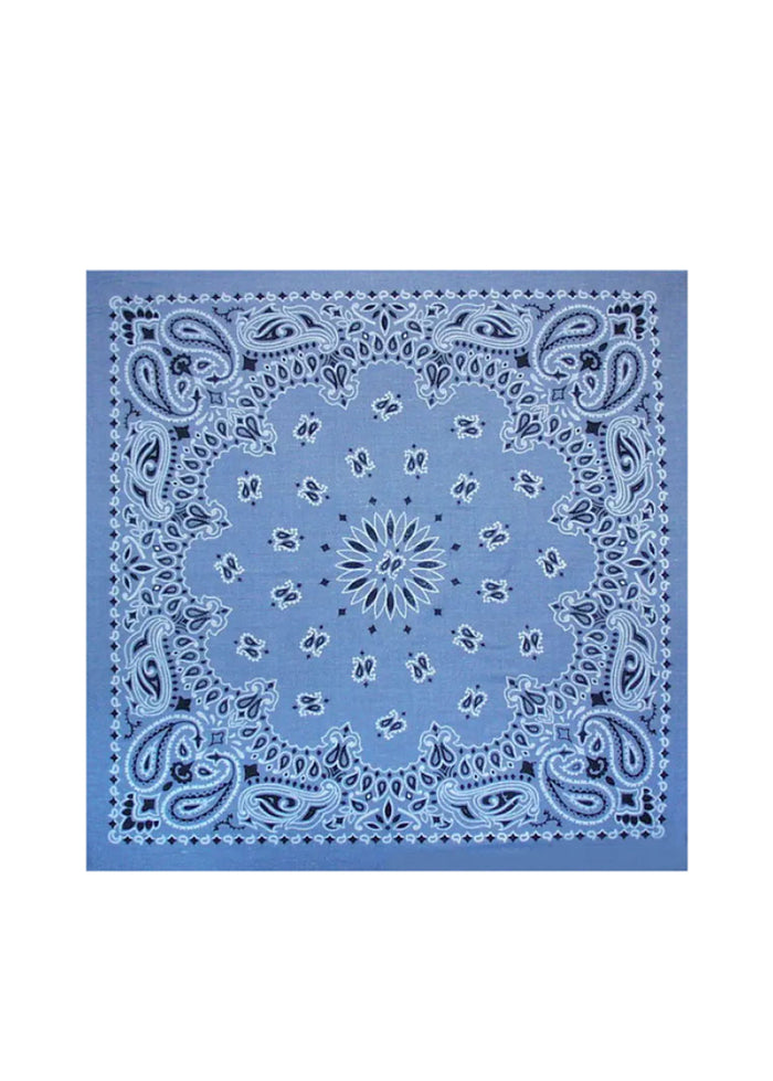 Embroidered Bandana - Chambray Paisley