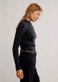 Even After Pullover Top - Charcoal