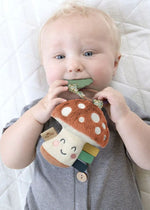 Itzy Pal™ Plush + Teether: Mushroom