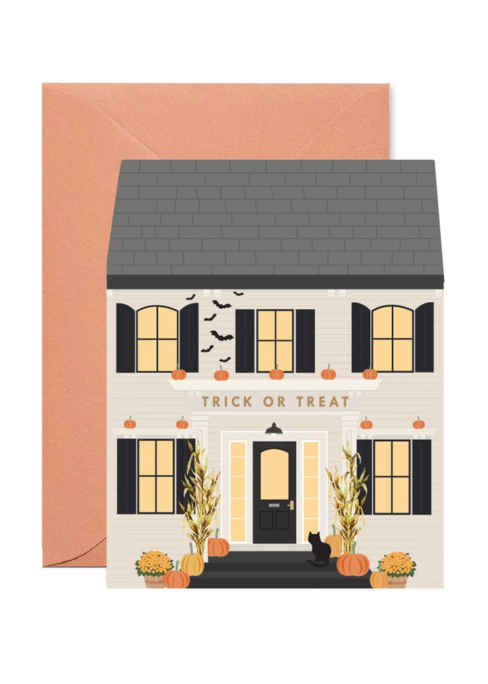 Halloween House Card