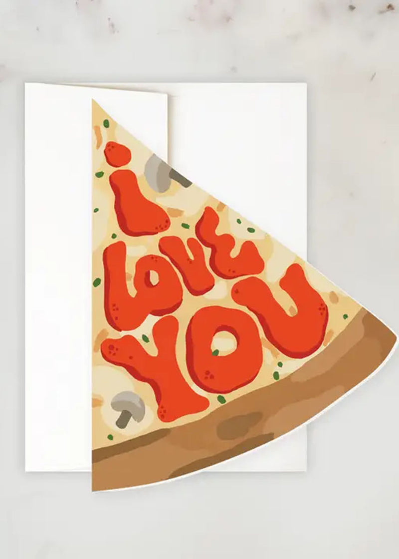 I Love You Pizza Card