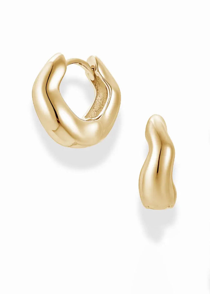 Hallie Petite Tapered Huggies - Gold