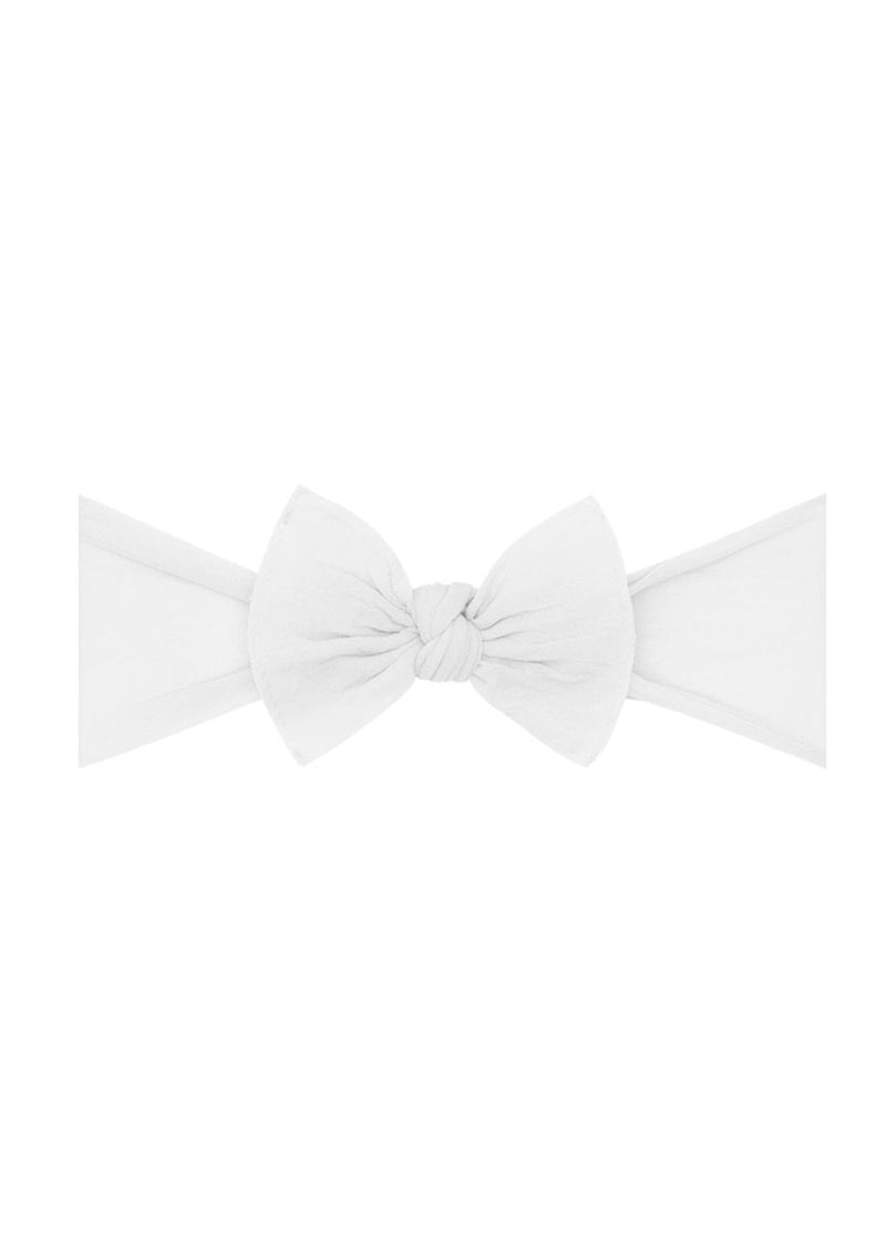 Itty Bitty Knot Headband - White