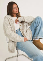 Ellyn Oversized Cardigan - Heather Grey