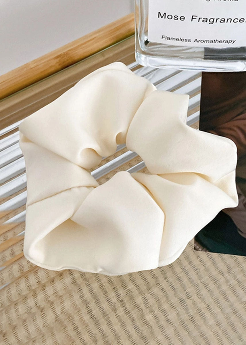 Jumbo Silk Scrunchie - Beige