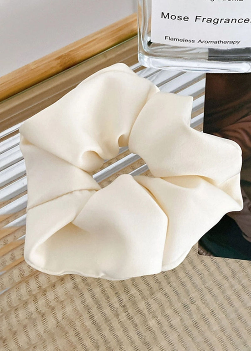 Jumbo Silk Scrunchie - Beige