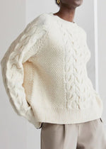 Joie Cable Knit Sweater - Pearl