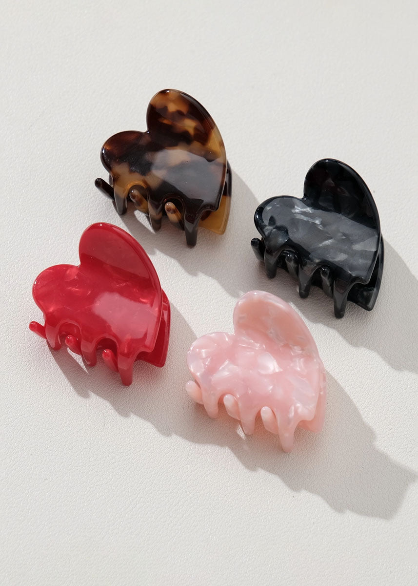 Mini Heart Claw Clip