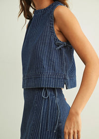 Jonno Denim Tank - Blue