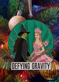 Defying Gravity Enamel Ornament