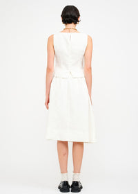 Josefina Linen Sleeveless Top - Off White