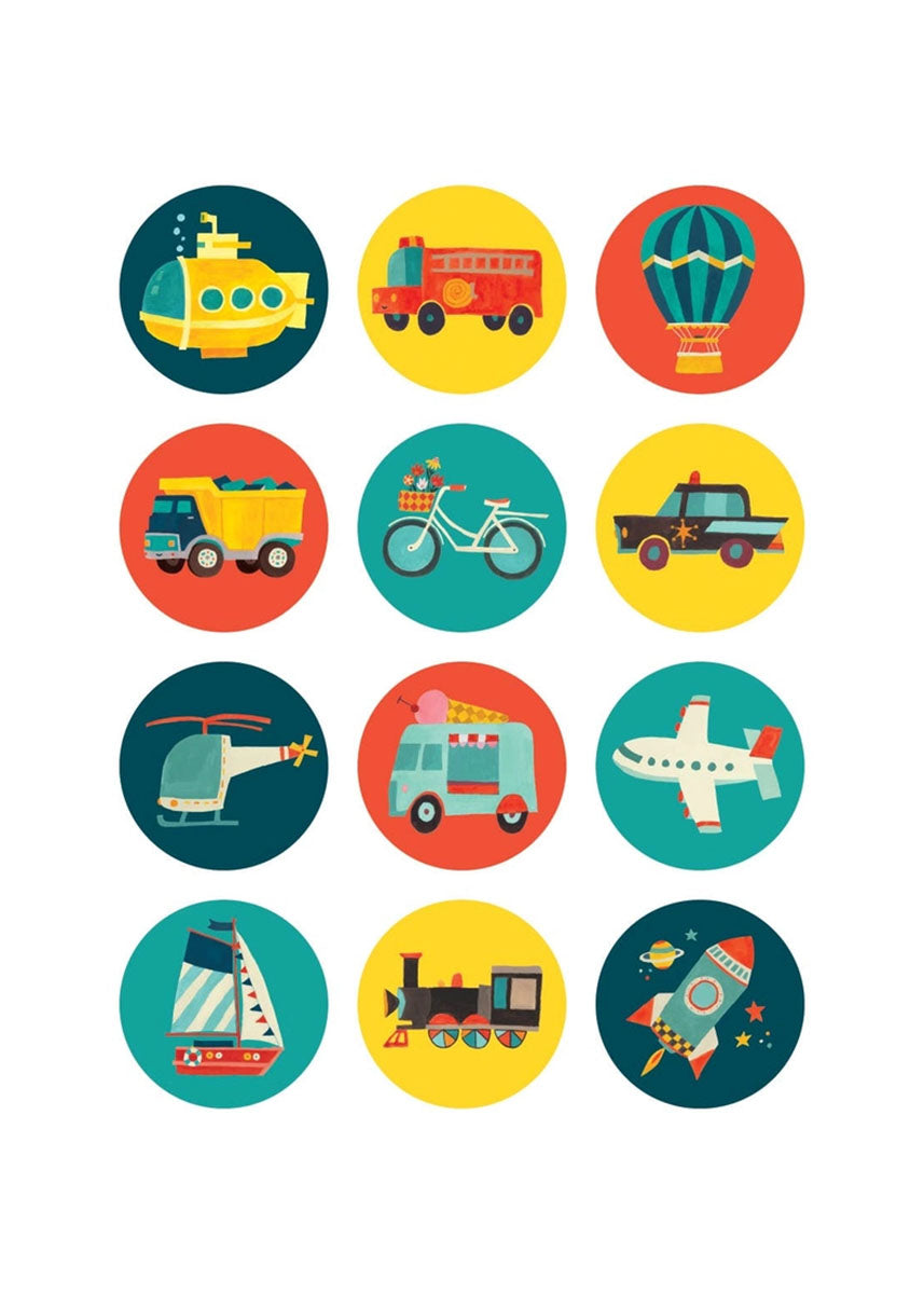 Transportation Mini Memory Match Game