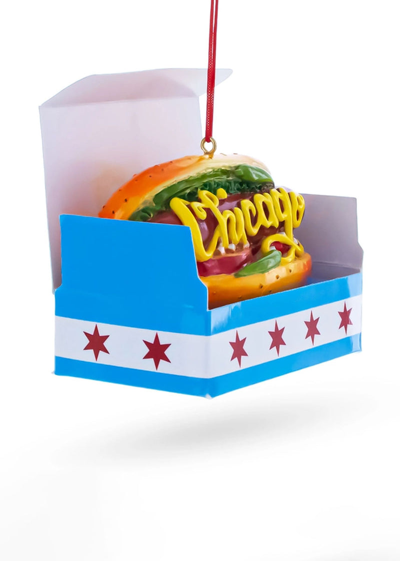 Classic Chicago Hot Dog Ornament