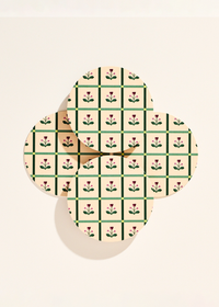 Tulip Windowpane Coasters - Set of 4