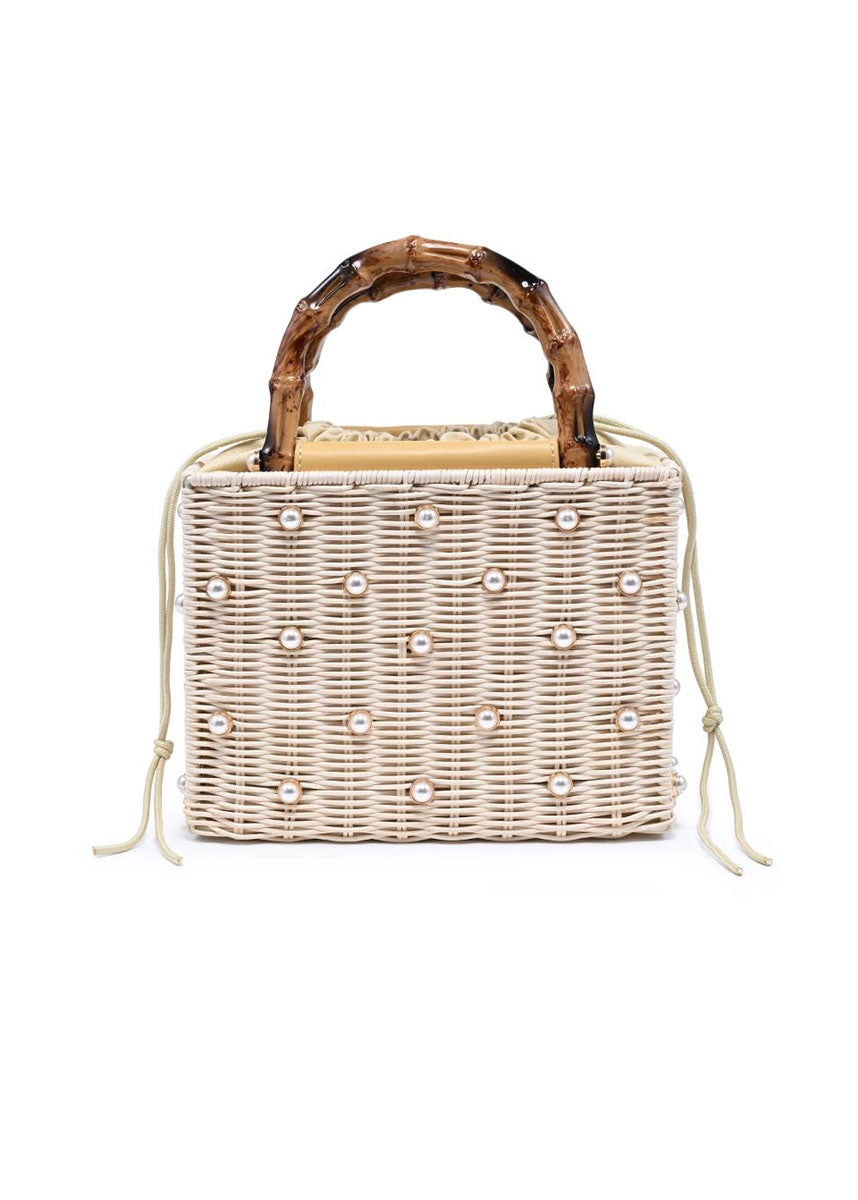 Maxie Pearl-Studded Evening Bag