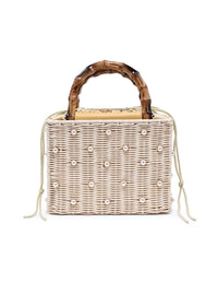 Maxie Pearl-Studded Evening Bag