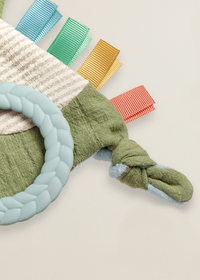 Bitzy Crinkle Sensory Toy with Teether - Dino