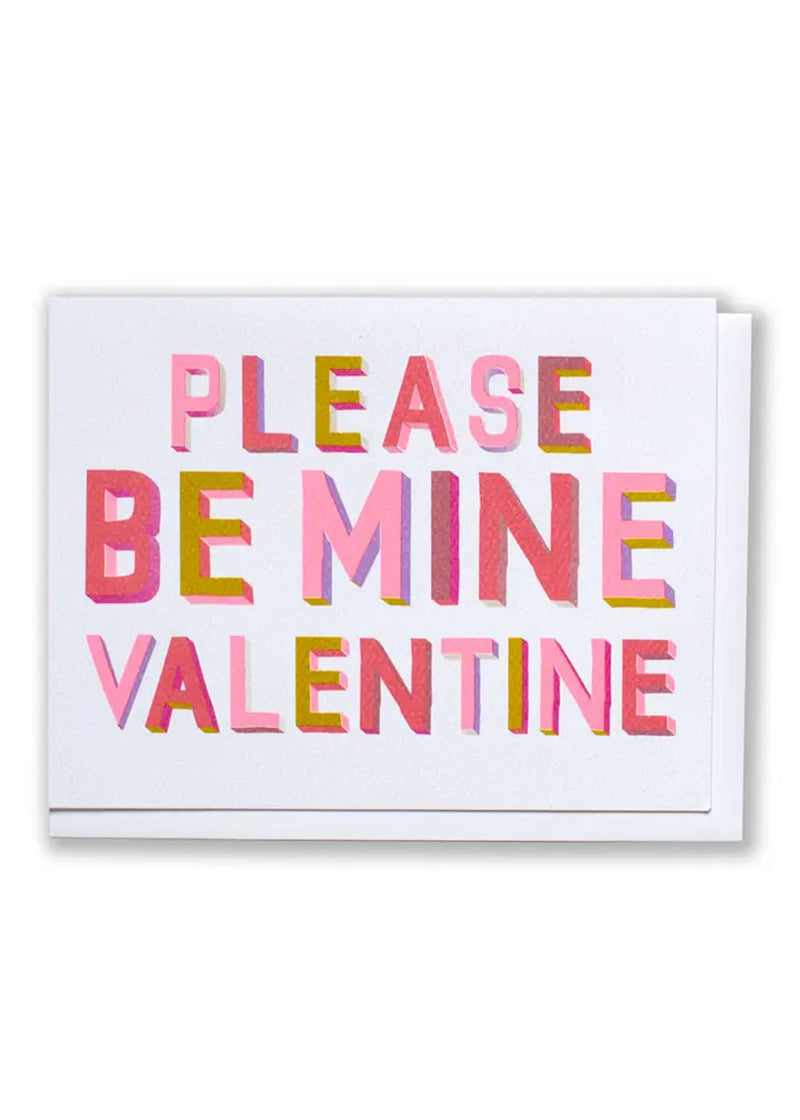 Please Be Mine 3D Valentine's Card