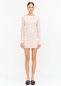 Palermo Polka Dot Mini Dress - Cream