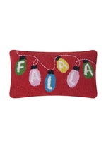 Fa La La Lights Hook Pillow - Red