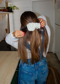 Jumbo Spotted Scrunchie