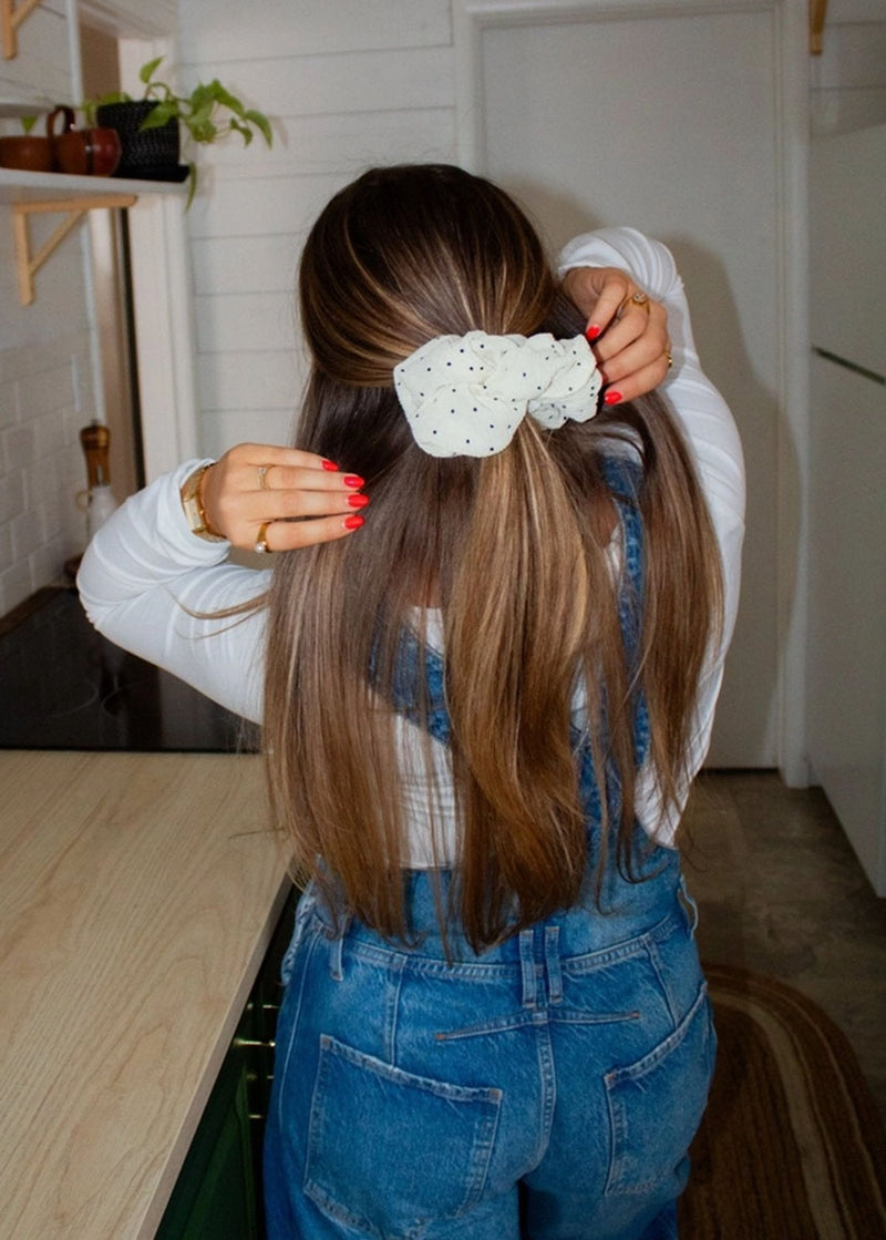Jumbo Spotted Scrunchie