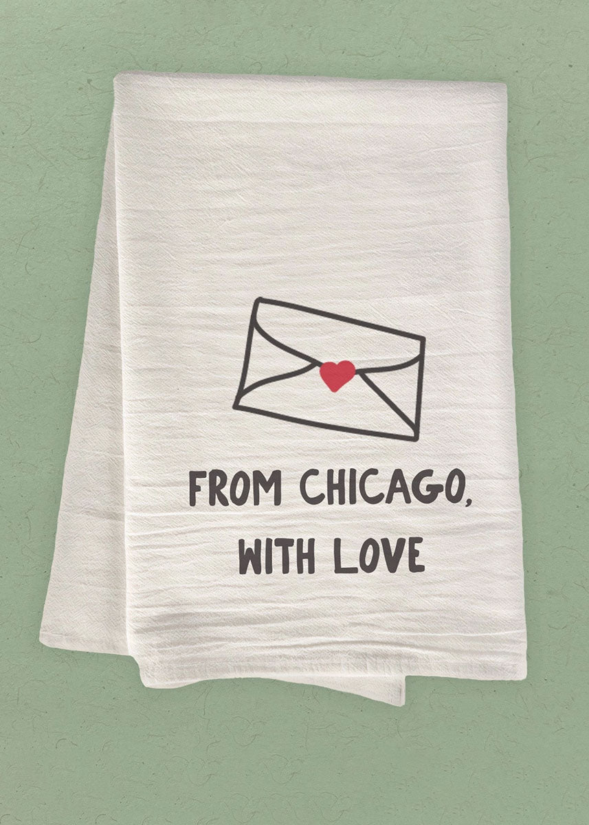 From Chicago, With Love Tea Towel