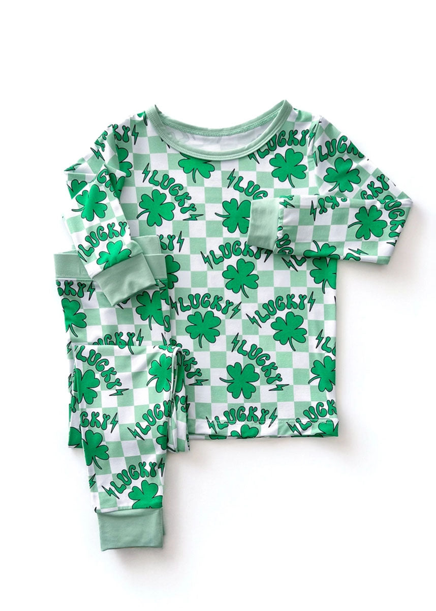 Lucky Shamrock Bamboo Two-Piece Set