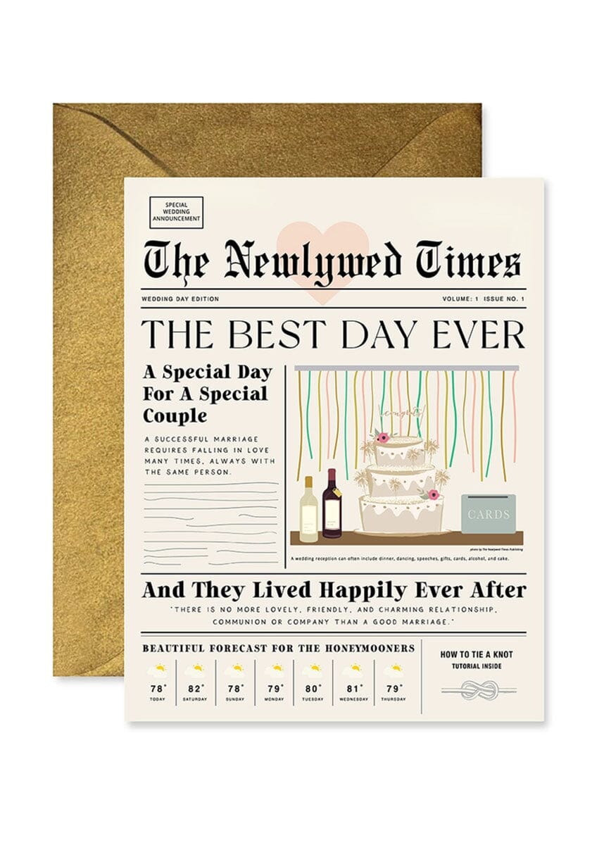 Newlywed Times Wedding Card