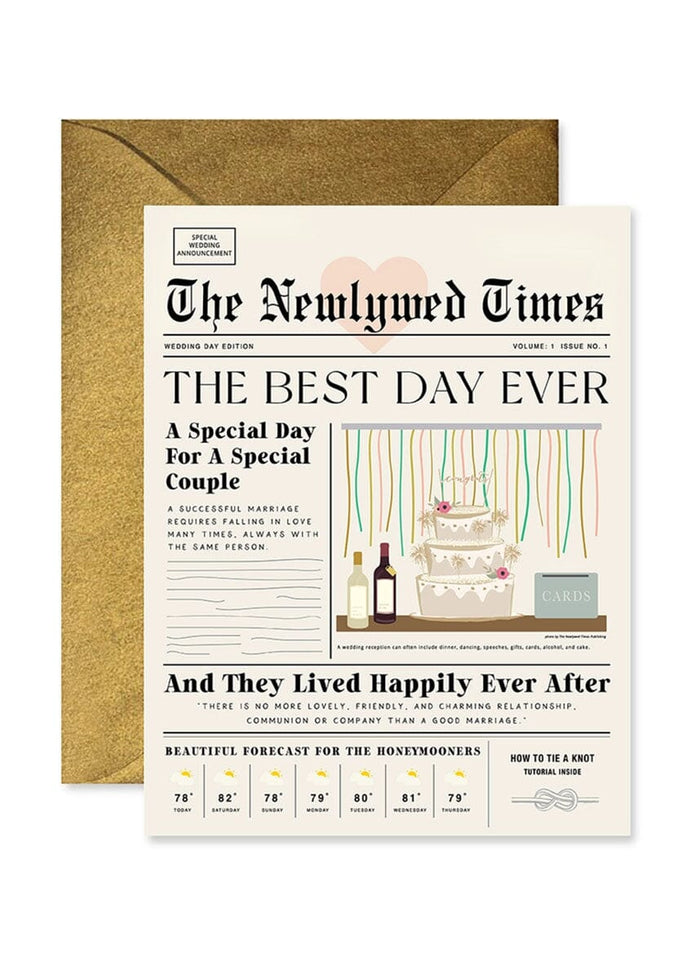 Newlywed Times Wedding Card