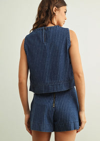 Astrid Mini Skirt - Denim Blue