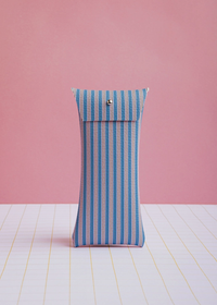 Blue And Pink Stripes Glasses Case