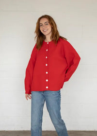 Juniper Cardigan - Red