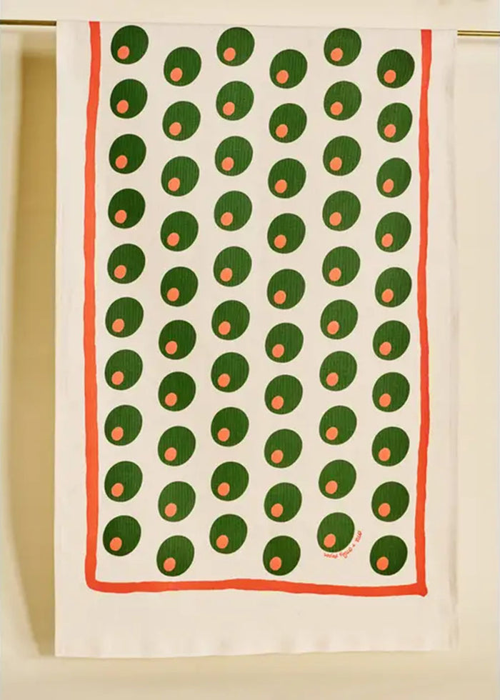 Dirty Martini Olive Tea Towel