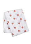 Large Muslin Swaddle Blanket - Mushrooms