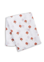 Large Muslin Swaddle Blanket - Mushrooms