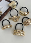 Gold Metal Hair Tie Cuff - Branch