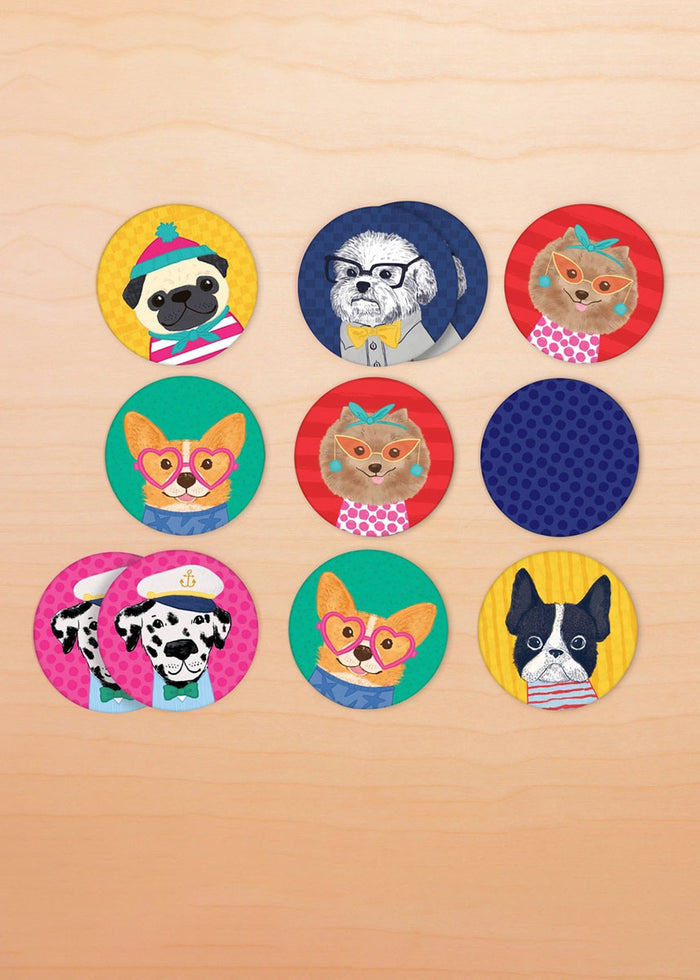 Dog Portraits Mini Memory Match Game