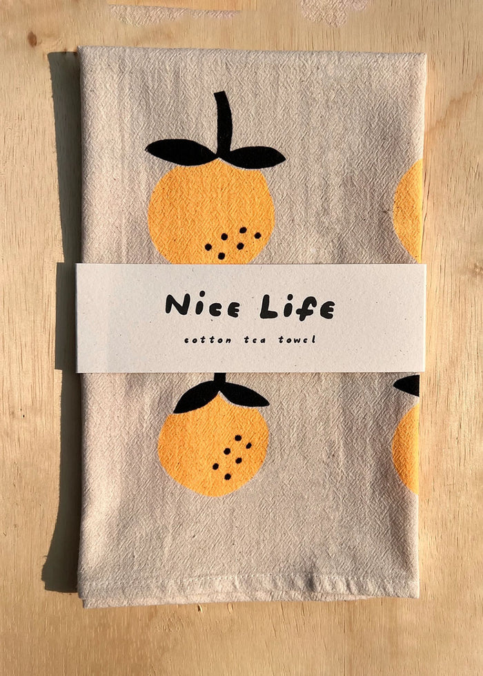 Oranges Tea Towel
