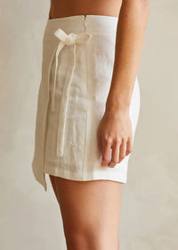 Adelle Wrap Mini Skort - White