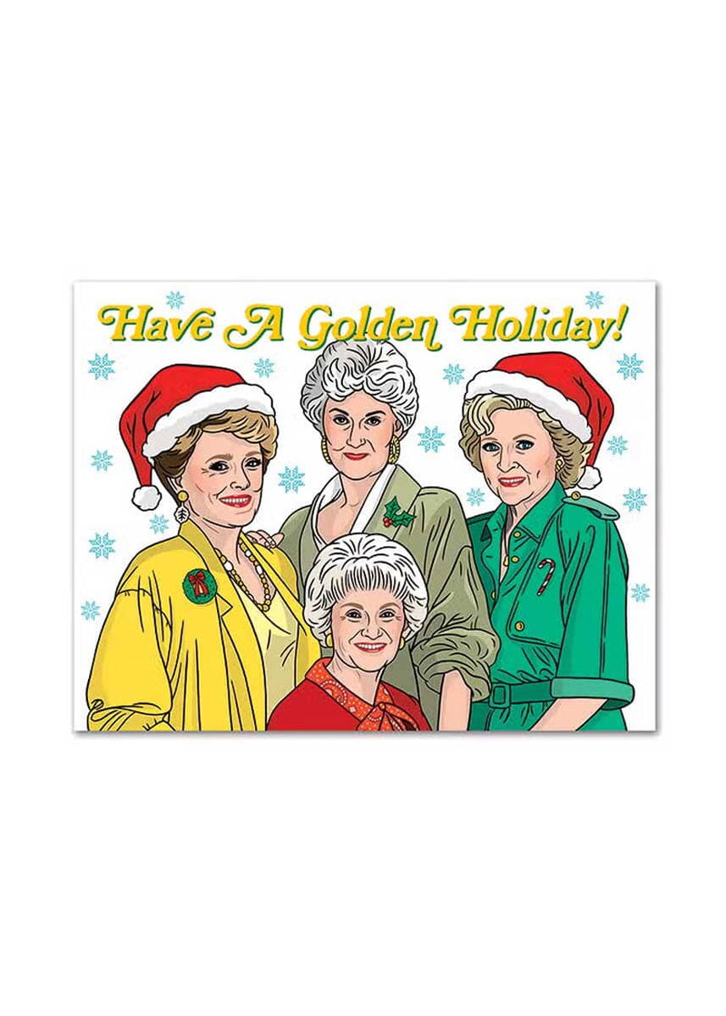 Golden Holiday Card