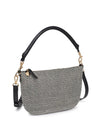 Jordan Woven Crossbody - Black & Ivory