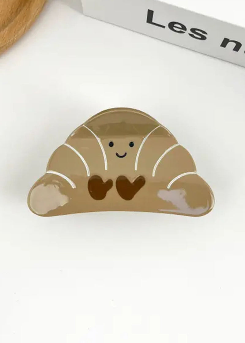 Croissant Friend Hair Claw Clip