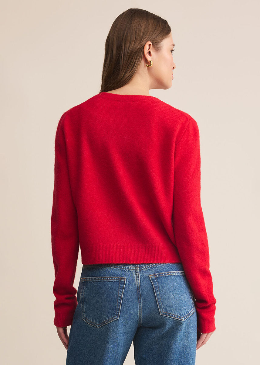 Medina Cardigan - Festive Red